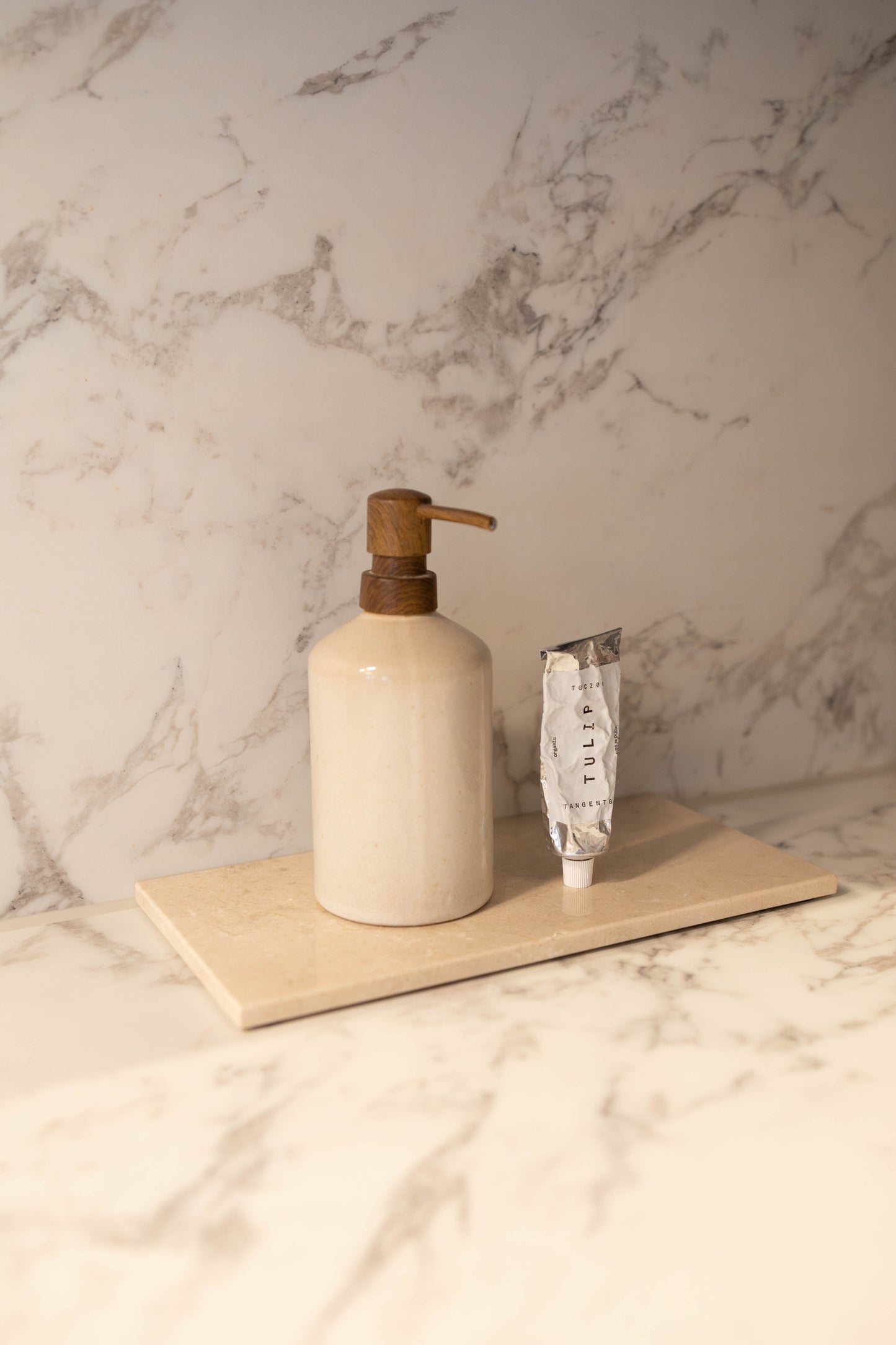 Marmeren Dienblad Beige